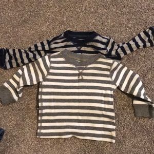 Carters 12 month waffle long sleeve shirts